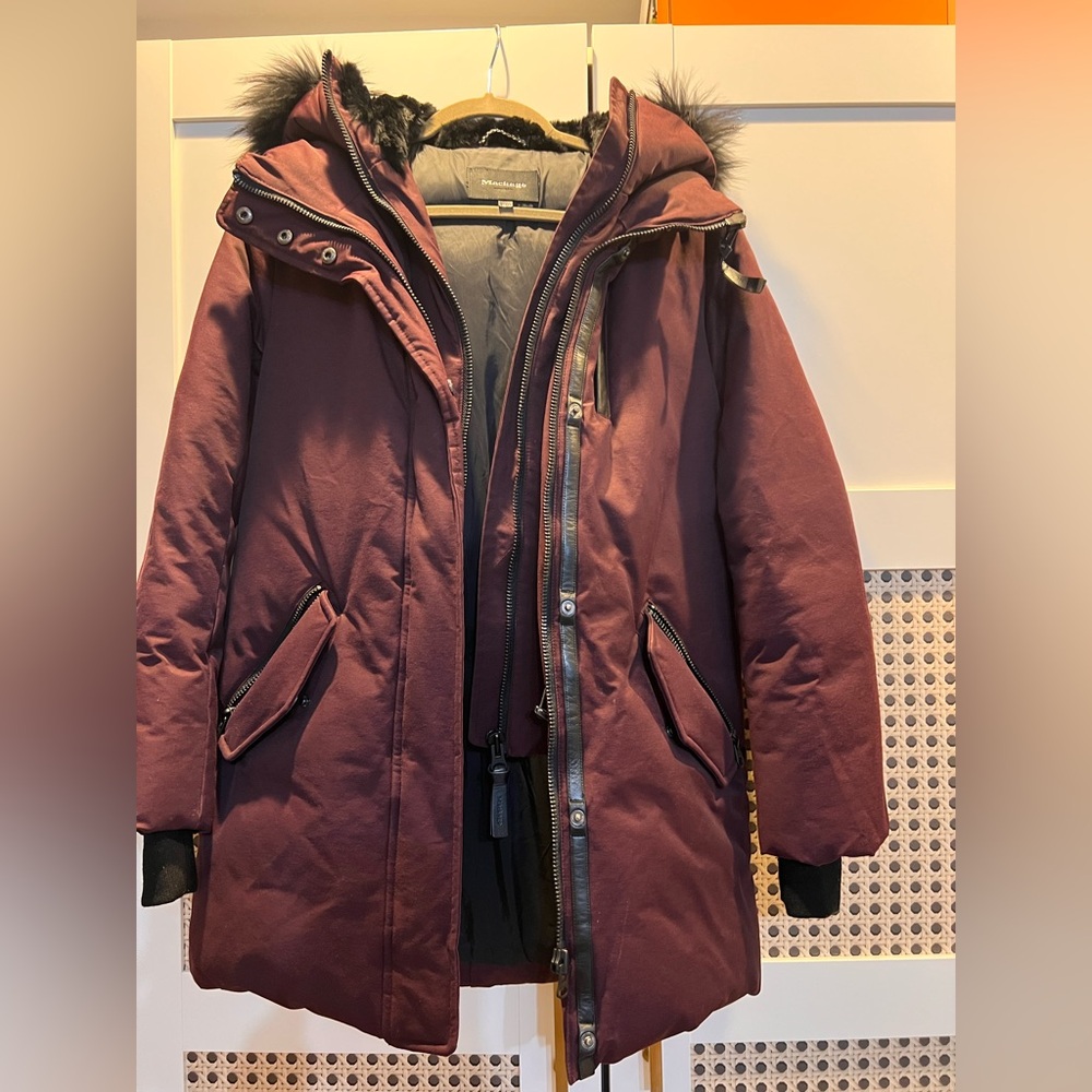 Deep Red Puffer.Needs Dry Cleaning Been Sitting on my clothes rack